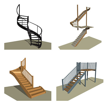 conception escalier 3d